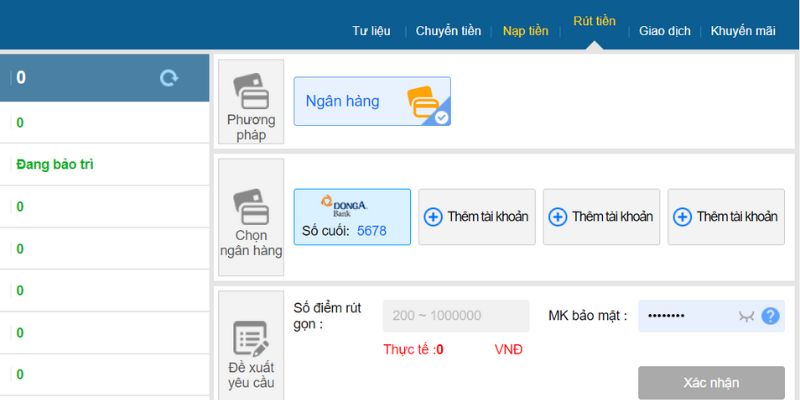 Hướng dẫn rút tiền Thabet qua ngân hàng đơn giản